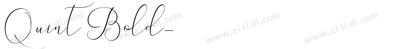 Quint Bold字体转换